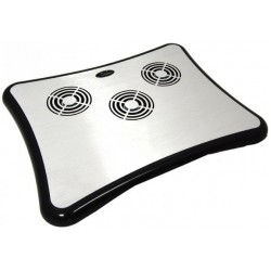 Esperanza Breeze Cooling Pad για Laptop έως 15.6" με 3 Ανεμιστήρες Ασημί EA102