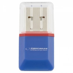 ESPERANZA MICRO SD USB 2.0 CARD READER BLUE