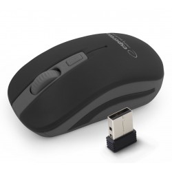 ESPERANZA WIRELESS 2.4GHZ OPTICAL MOUSE 4D USB URANUS BLACK/GRAY