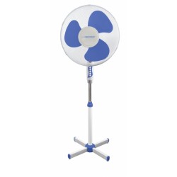 ESPERANZA PEDESTAL COOLING FAN 16 INCH HURRICANE WHITE-BLUE