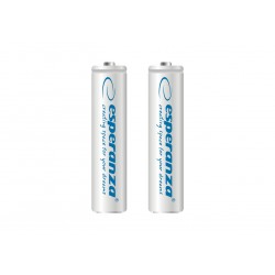 ESPERANZA RECHARGEABLE BATTERIES Ni-MH AAA 1000MAH 2PCS. WHITE