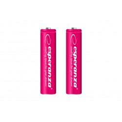 ESPERANZA RECHARGEABLE BATTERIES Ni-MH AAA 1000MAH 2PCS. RED