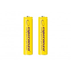 ESPERANZA RECHARGEABLE BATTERIES Ni-MH AAA 1000MAH 2PCS. YELLOW