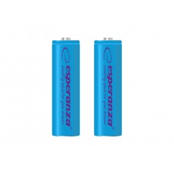 ESPERANZA RECHARGEABLE BATTERIES Ni-MH AA 2000MAH 2PCS. BLUE