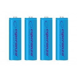 ESPERANZA RECHARGEABLE BATTERIES Ni-MH AA 2000MAH 4PCS. BLUE