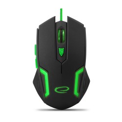 ESPERANZA WIRED MOUSE FOR GAMERS 6D OPT. USB MX205 FIGHTER GREEN