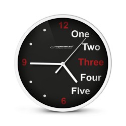 ESPERANZA WALL CLOCK PRAGUE WHITE