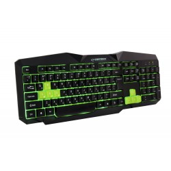 ESPERANZA WIRED USB GAMING ILLUMINATED KEYBOARD TIRIONS GREEN UKRAINIAN LAYOUT