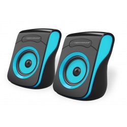 ESPERANZA USB STEREO SPEAKERS 2.0 FLAMENCO BLACK/BLUE