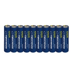 ESPERANZA ALKALINE BATTERIES AAA 10PCS.  FOIL WRAPPED WITH TAG
