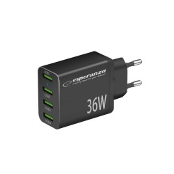 ESPERANZA QUICK POWER CHARGER 36W 4x USB-A QC 3.0 18W