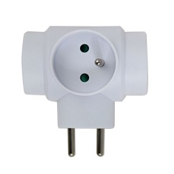 ESPERANZA ELEC. SOCKET SPLITTER 3 SOCKETS WHITE