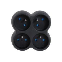 ESPERANZA ELEC. SOCKET SPLITTER 4 SOCKET BLACK