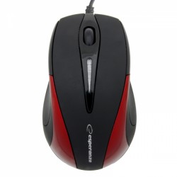 ESPERANZA SIRIUS 3D WIRED OPTICAL MOUSE USB BLACK/RED